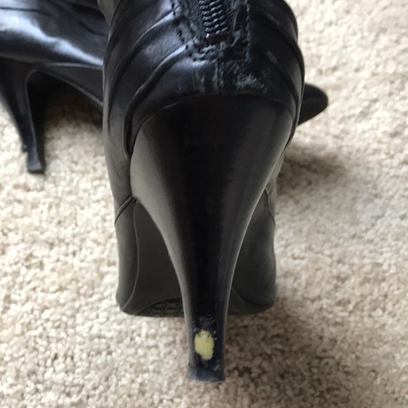 Nine West leather heeled bootie size 9.5 - Picture 4 of 9